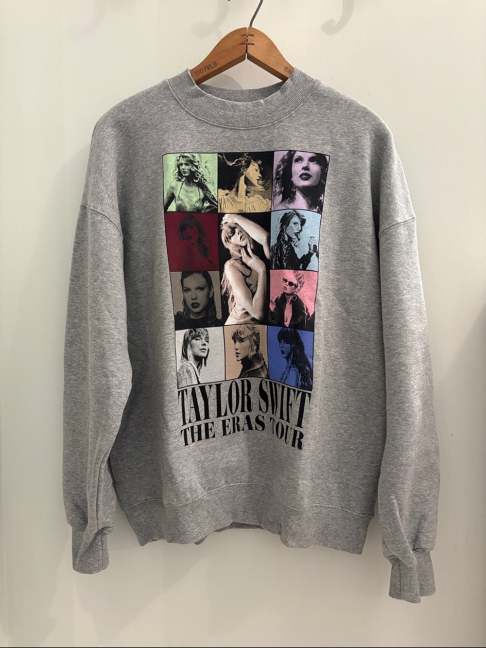 Taylor Swift Eras Tour Grey Crewneck Sweatshirt Oversized US S